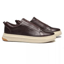 TÊNIS MASCULINO CASUAL EM COURO MARROM - CAFÉ