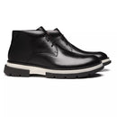 BOTA DERBY MASCULINA CASUAL EM COURO PRETO