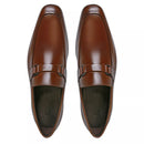 SAPATO MOCASSIM MASCULINO SOCIAL EM COURO - WHISKY