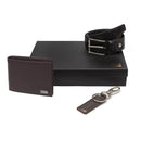 Kit Carteira + Chaveiro + Cinto Masculino